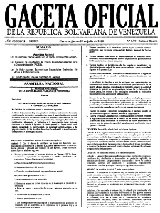 Gaceta Oficial - Caracas, Jueves 29 de Julio 2010